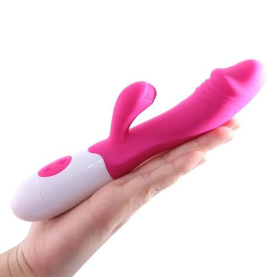 Imagem de Vibrador Ponto G com Estimulador de Clitóris com 10 Modos de Vibração Sexy