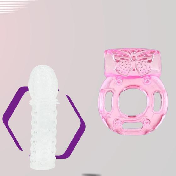 Imagem de kit Bomba Peniana mais Anel Peniano com vibro Kit potencializador Masculino Egg Masturbador Capa Peniana Sexy Import