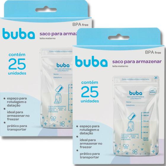 Imagem de Kit 50 Sacos Descartáveis Armazenar Leite Materno 200ml Bebê