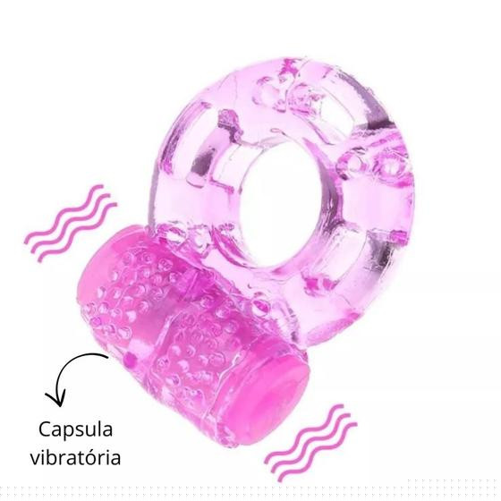 Imagem de Anel Peniano Retarda Ejaculação Vibrador Estimulador De Clitóris Feminino Retarda E Excita Sexy Import Sex Shop Adulto