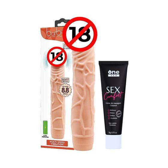 Imagem de Vibrador Realistico Gel Sex Comfort Premium