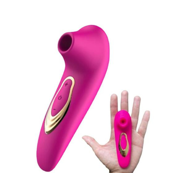 Imagem de Vibrador Feminino Sugador de Clitoris Recarregável Estimulador Com Função de Pulsação