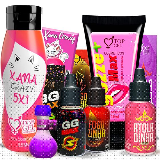 Imagem de Kit sex shop 7 Produtos eróticos sexy shop Lubrificante sexual casal intimo atacado