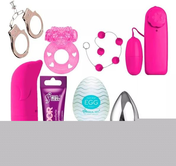 Imagem de Kit Brinquedos Eróticos Estimulador Casal Prazer Sex Shop