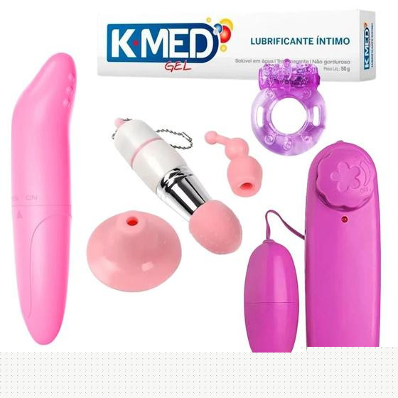 Imagem de Kit Completo Casal Brinquedos Sexuais Sex Shop