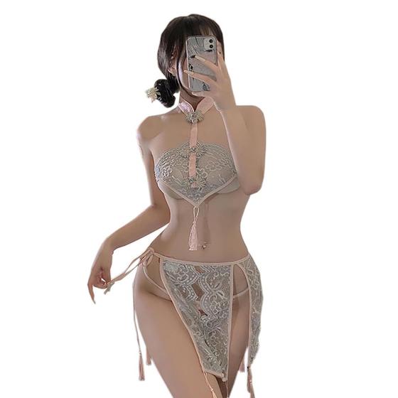 Imagem de Vestido de Empregada Sexy Cosplay Cheongsam SINROYEE - Halloween, Egito ou China
