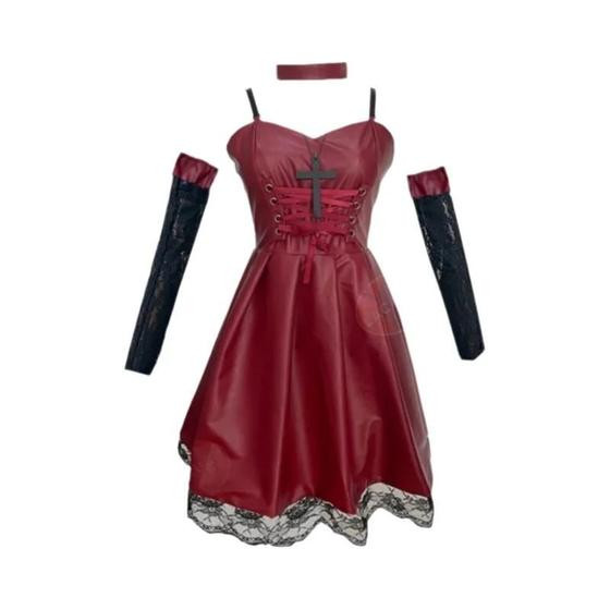 Imagem de Cosplay Misa Amane Death Note - Traje Sexy com Vestido, Colete, Meias e Peruca