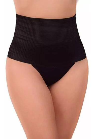 Imagem de Calça Cinta Calcinha Modeladora Plus Size Cós Alto Fio Dental Sexy