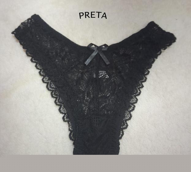 calcinha de renda confort lingerie sexy de Luxo KIT CONTEM 5 PEÇAS - fabricado por intertudo