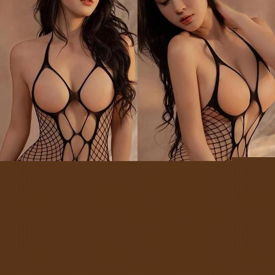 Imagem de Sutiã Sem Crochê De Rede, Lingerie De Uma Peça, Body Transparente, Roupa Íntima Sexy, Meia-calça