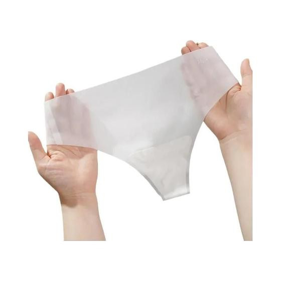 Imagem de Calcinha Tanga Transparente Ultrafina e Sexy - Cintura Baixa, Sem Costura e Secagem Rápida